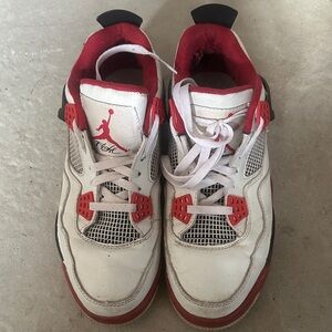 Jordan men Red and White Sneakers